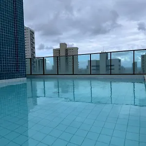  Apartamento Flat - Boa Viagem Ate 5 Pessoas, Andar Alto Vista Mar, Piscina, Wifi 500mbps,